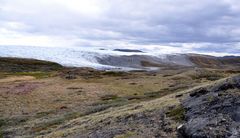 Landschaft mit Gletscher 