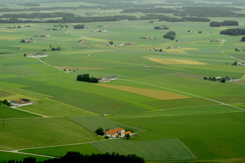 landschaft mit höfen