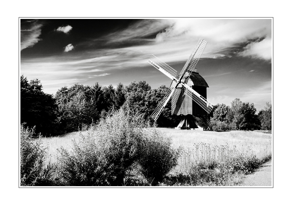 Landschaft mit Mühle