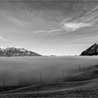 Landschaft mit Nebel