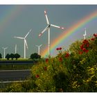 Landschaft mit Regenbogen