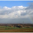 Landschaft mit Regenbogen