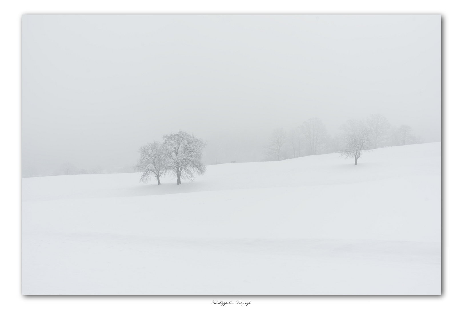 Landschaft mit Schnee II