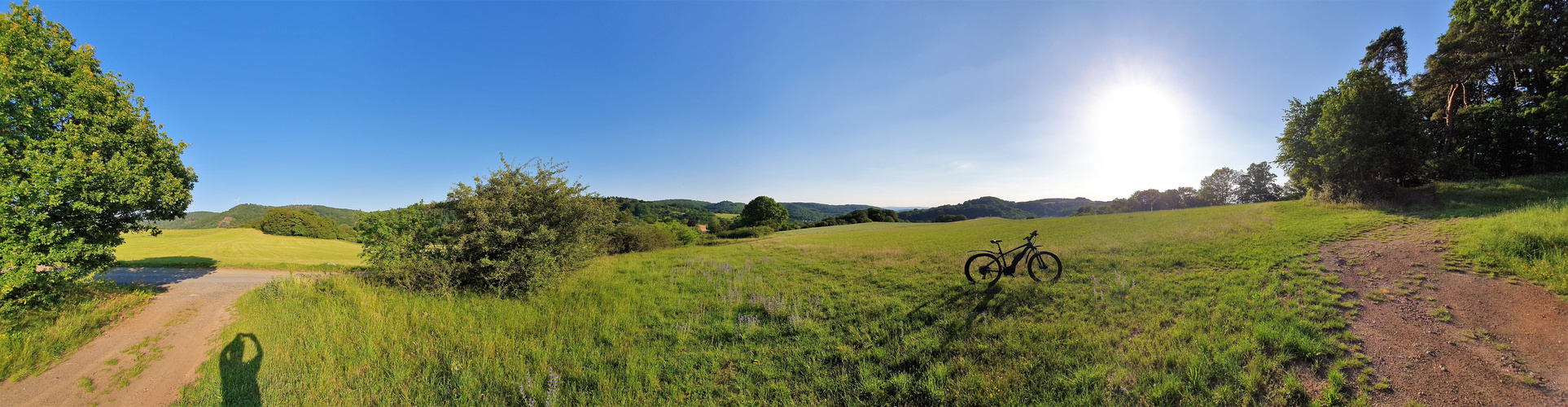 Landschaft mit Schummelrad