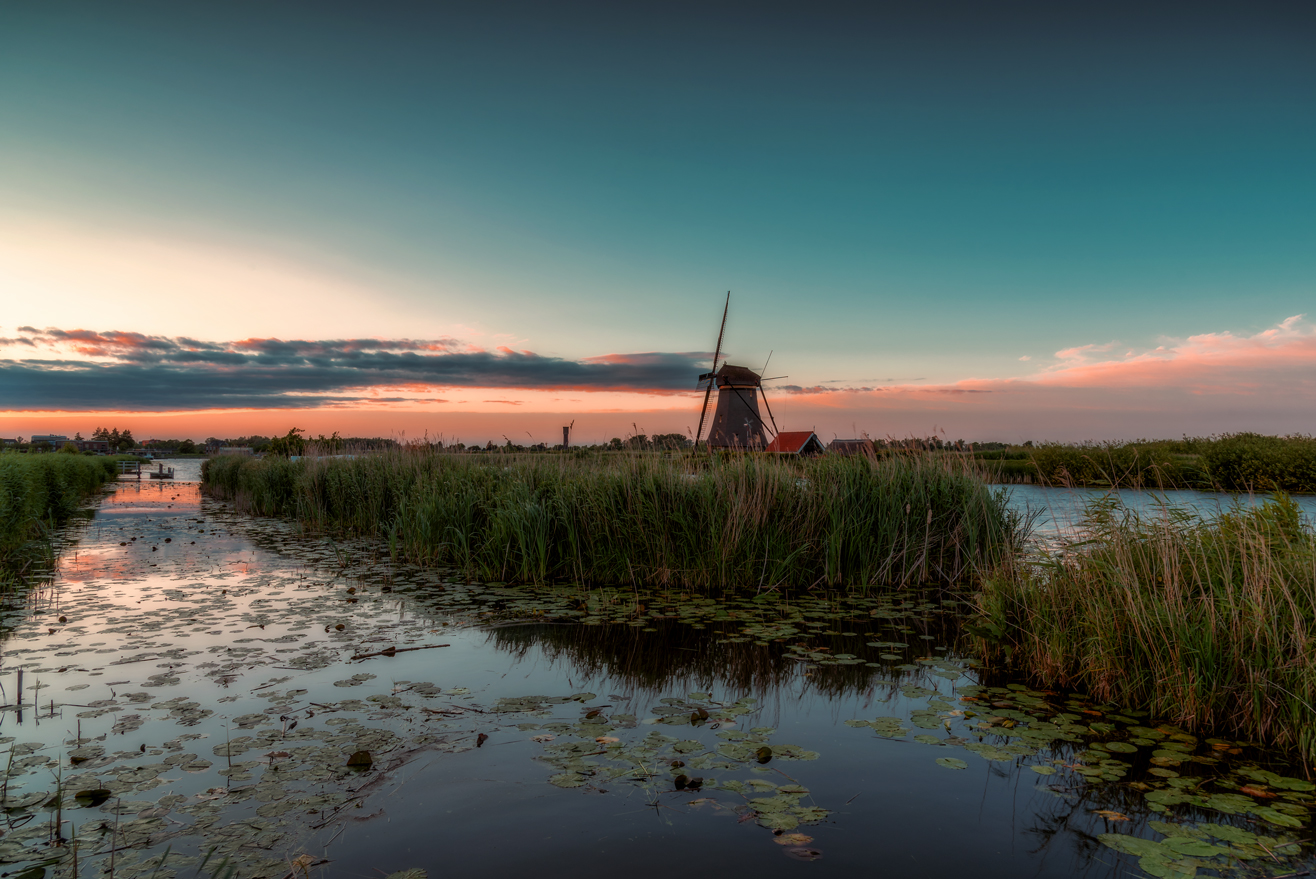 Landschaft mit Windmühle 