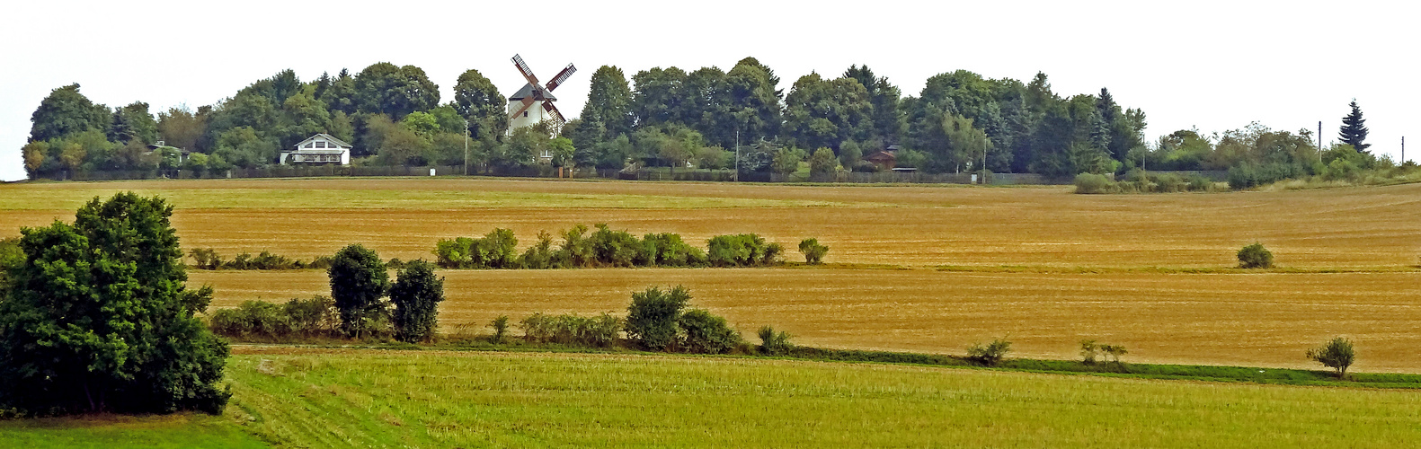 Landschaft mit Windmühle Syrau