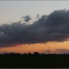 Landschaft mit Wolke