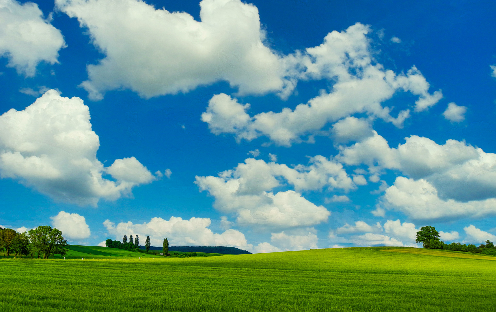 Landschaft mit Wolken