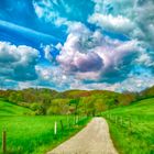 Landschaft mit  Wolkenhimmel, Love