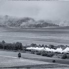 Landschaft mit Zug