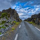 Landschaft Norwegen Straße nach Hamningberg