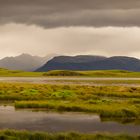 Landschaft pur mit  Gletscherzungen im Hintergrund