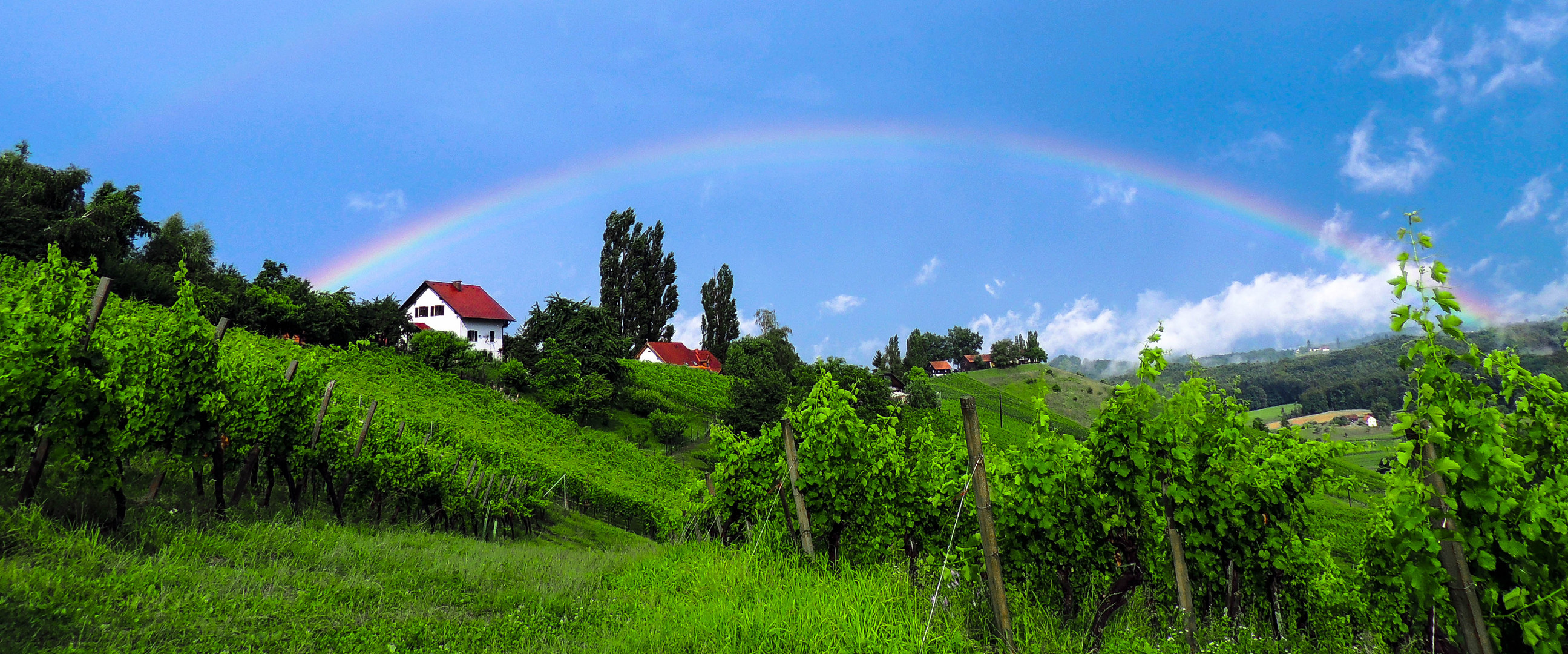 Landschaft / Regenbogen / Jägerberg in Gamlitz