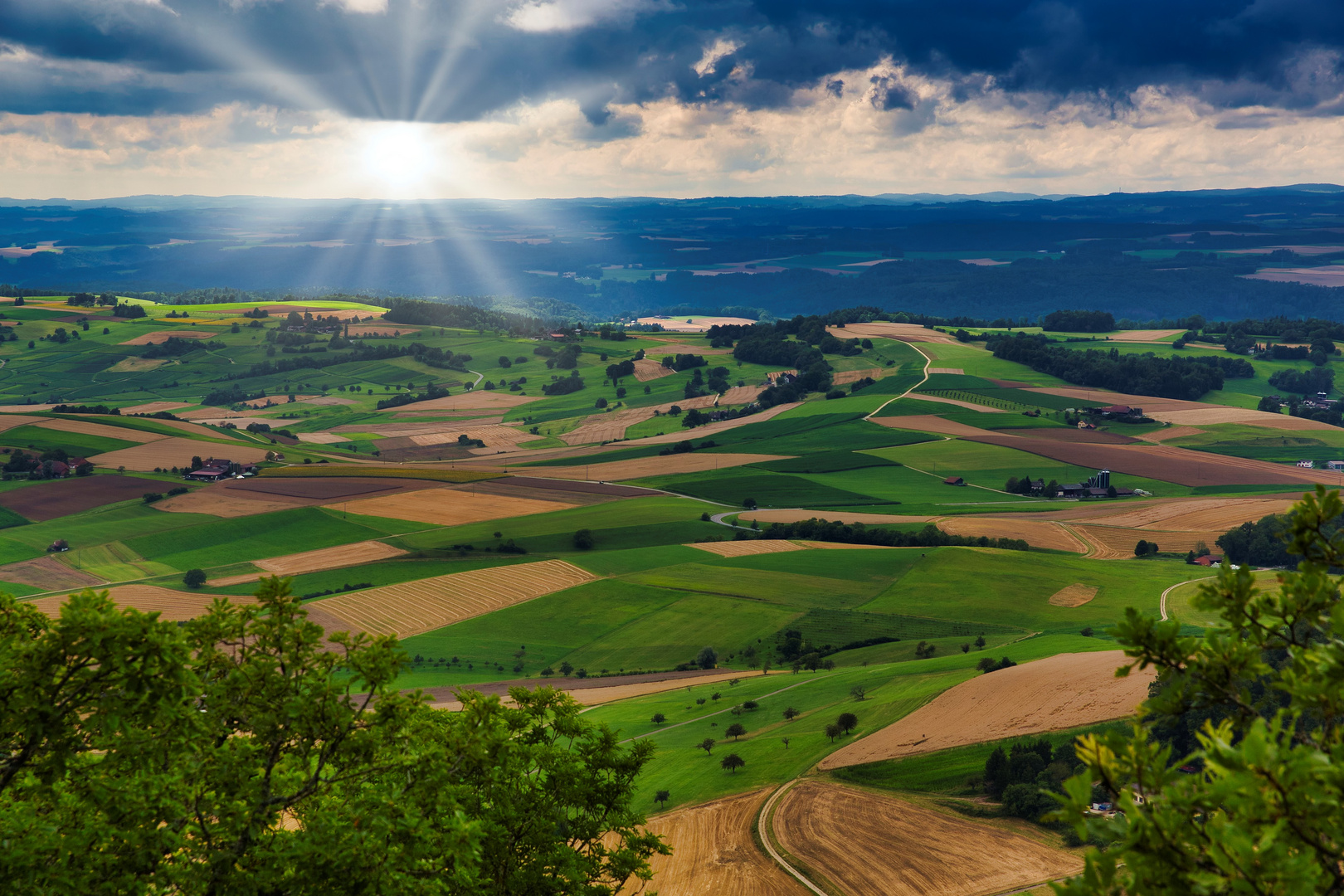 Landschaft  Sicht vom Siblinger Randenturm 