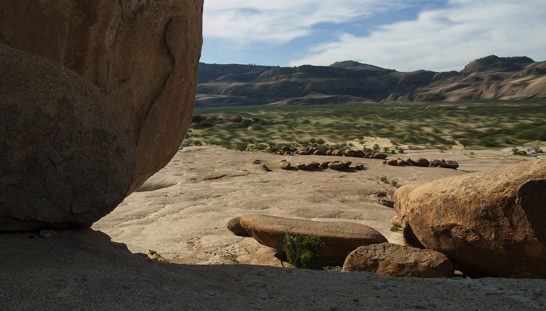 Landschaft um die Ameib Ranch