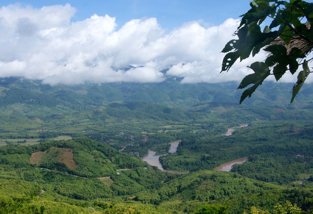 landschaft um luang prabang, laos 2010