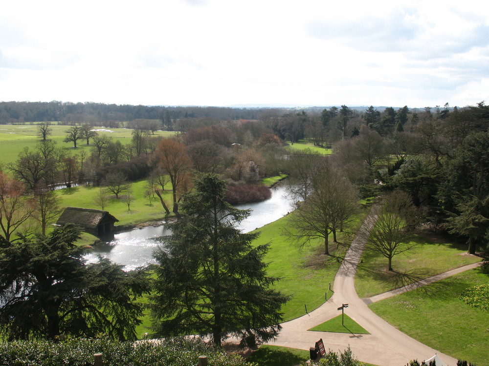 Landschaft um Warwick Castle