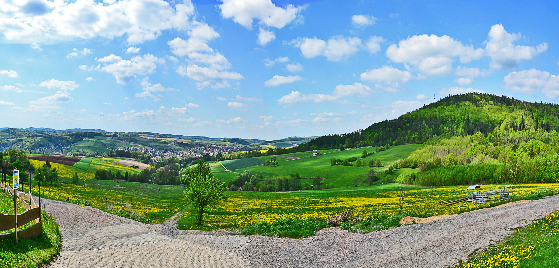 Landschaft vom Hof-Schabernack