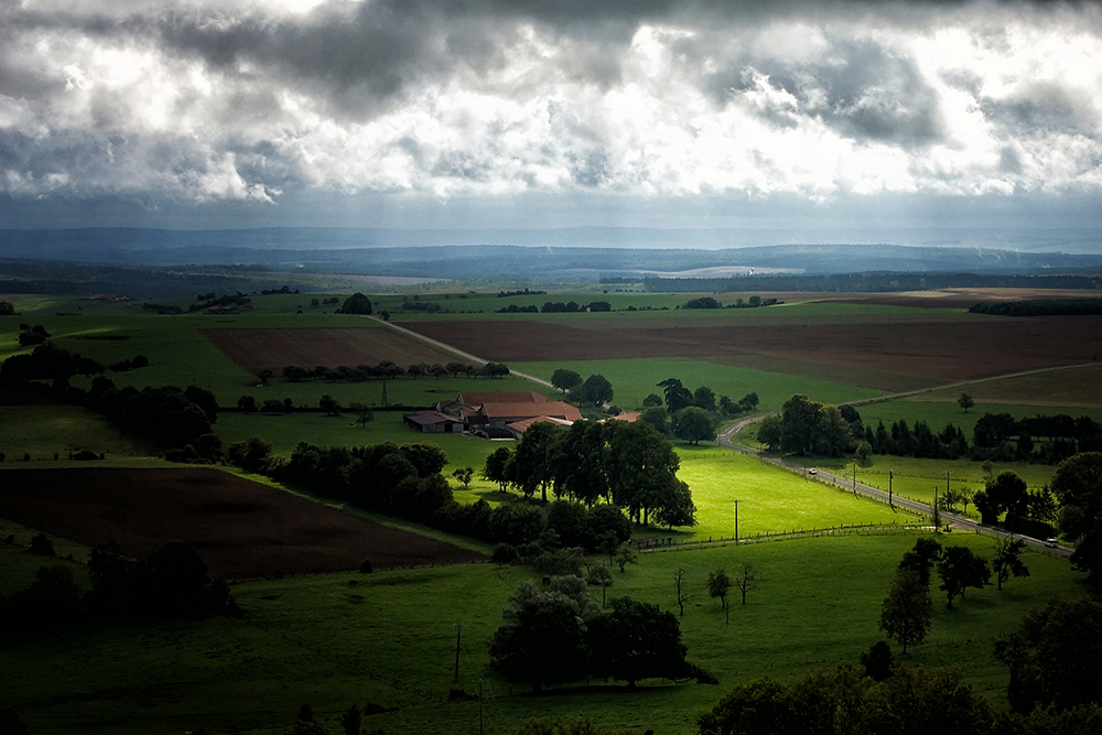 Landschaft von Montfaucon / Frankreich