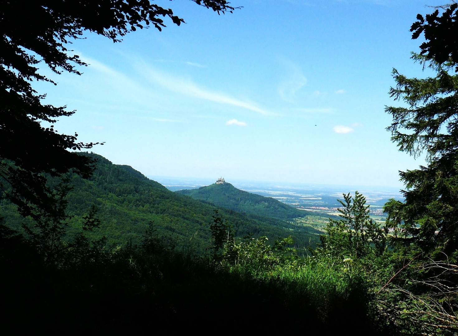 Landschaft zur Burg Hohenzollern (10.07. 2008 )