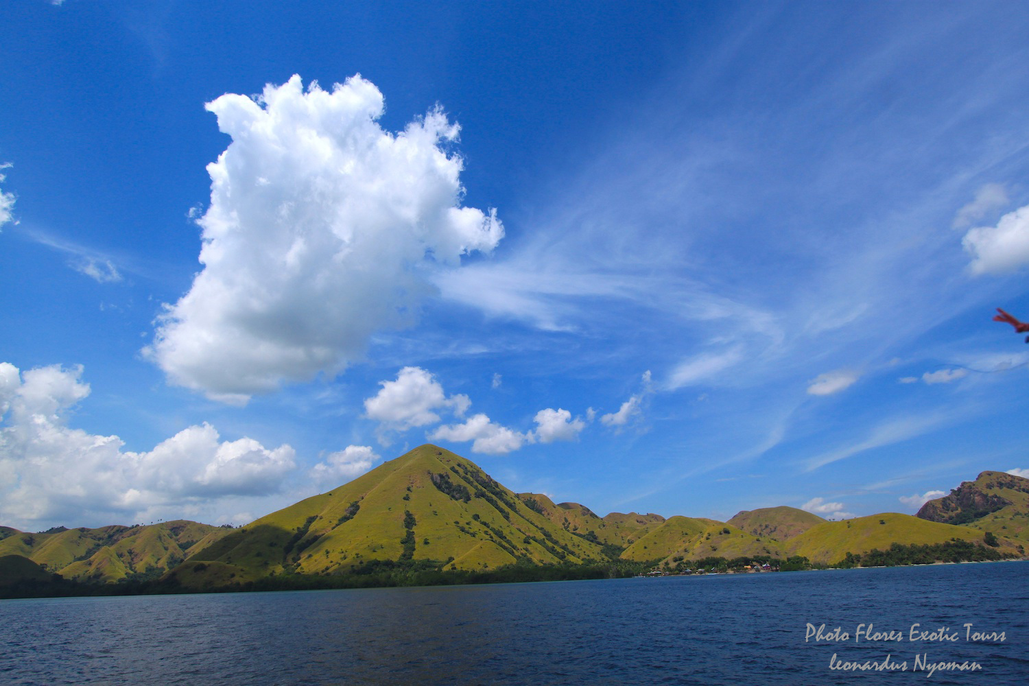 Landschaften auf dem Weg zur insel Rinca, Komodo National Park