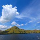 Landschaften auf dem Weg zur insel Rinca, Komodo National Park