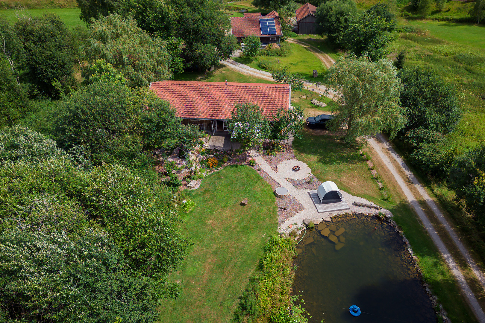 Landschaften mit Drohne