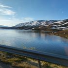 Landschaften vom Auto aus gesehen durch Norwegen.