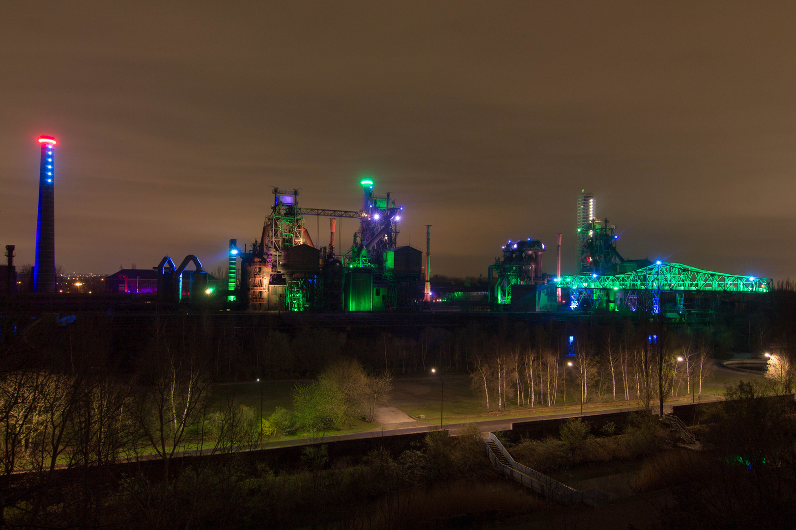 Landschaftpark Duisburg-Nord in der Totalen