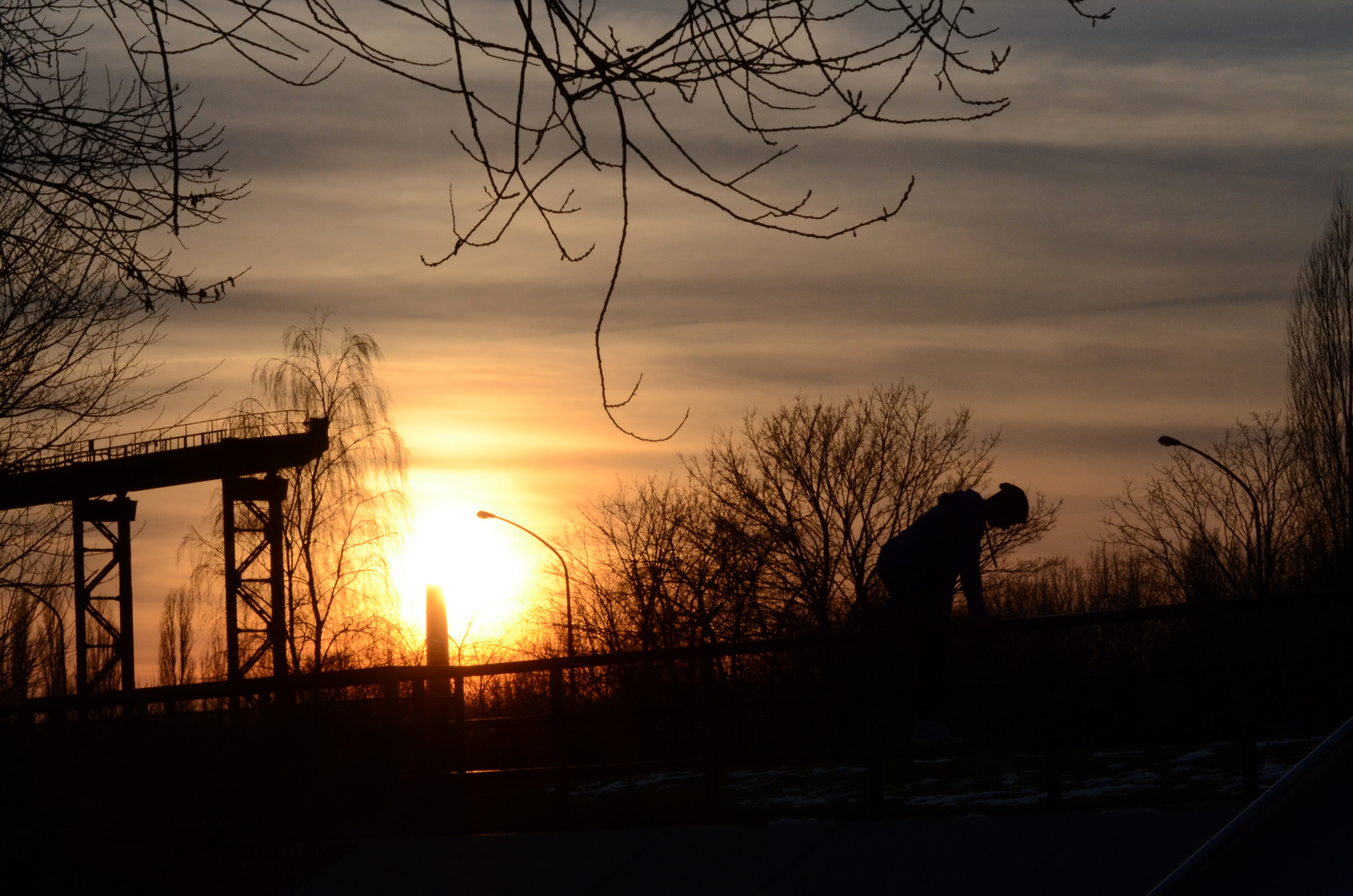 Landschaftpark Duisburg-Nord Sonnenuntergang