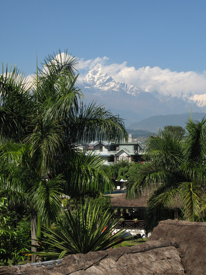 Landschaftsaufnahme in Pokhara
