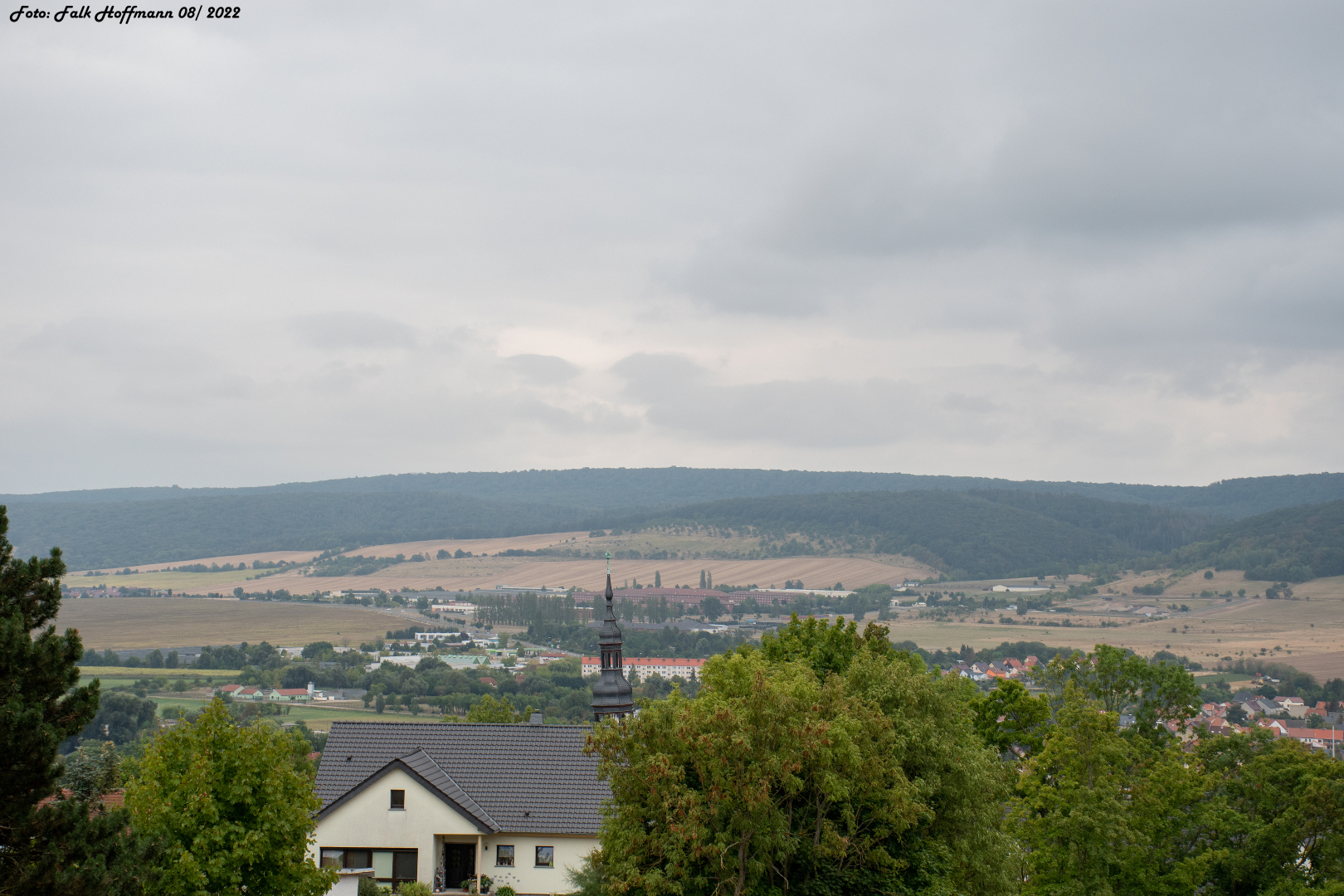 Landschaftsblick über der Stadt