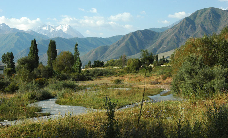 Landschaftsidylle in Kirgistan