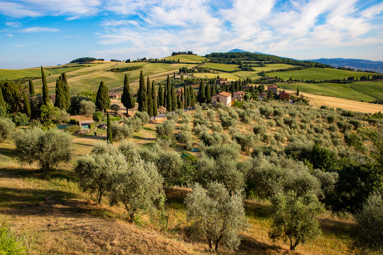 Landschaftskino im Val d'Orcia