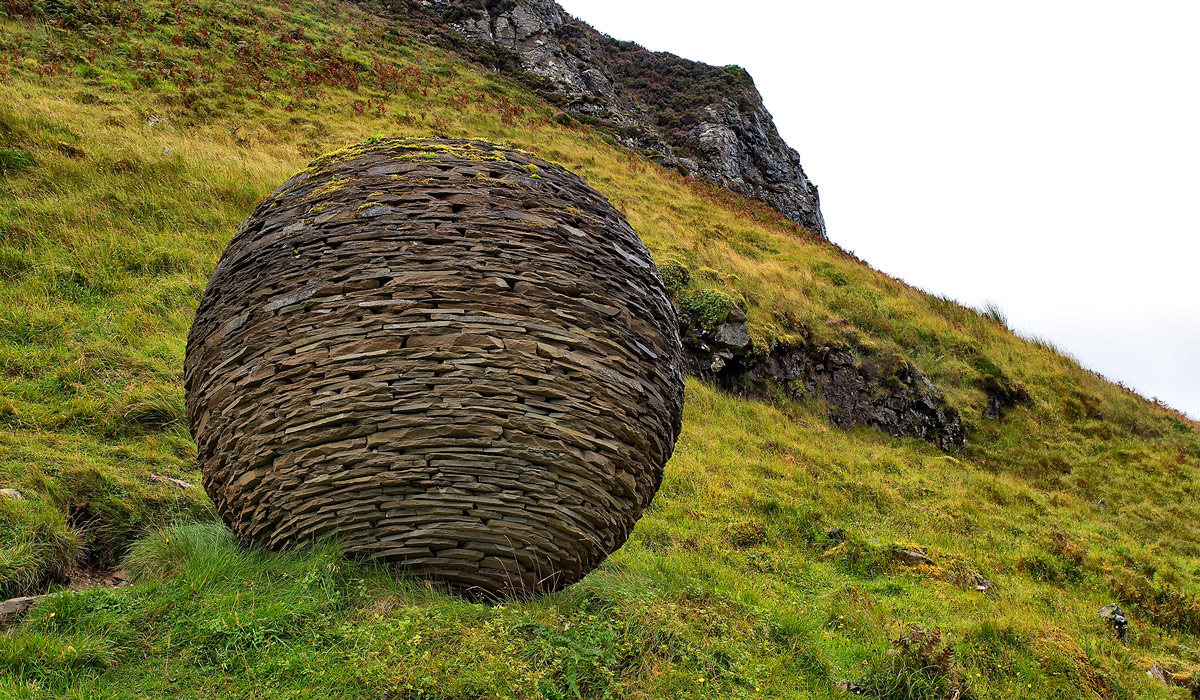 Landschaftskunst am Knockan Crag