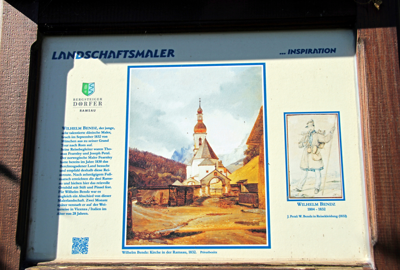 Landschaftsmalerei Inspiration der Malerischen Kirche in Ramsau