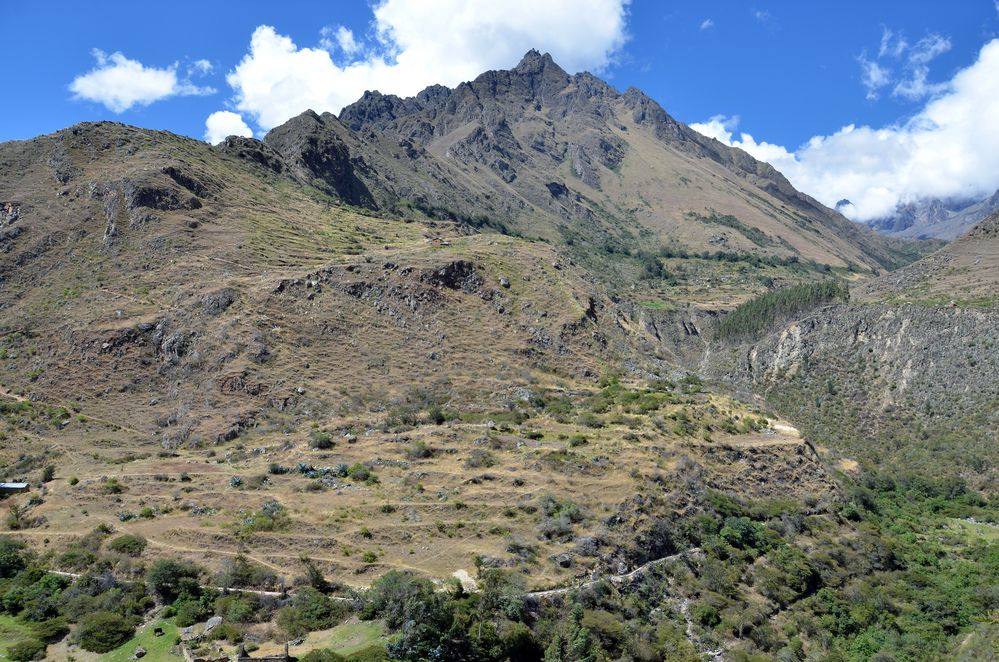 Landschaftspanorama beim Inka-Trail nach Machu Picchu