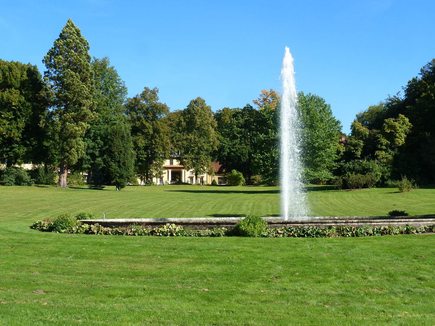 Landschaftspark Altenstein mit Springbrunnen