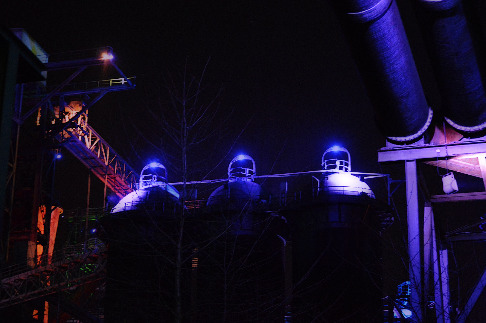 Landschaftspark bei Nacht