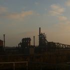 Landschaftspark bei Wintersonnenuntergang