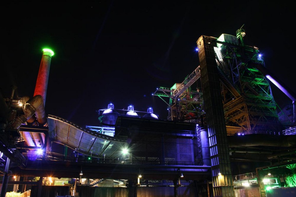 Landschaftspark beleuchtet