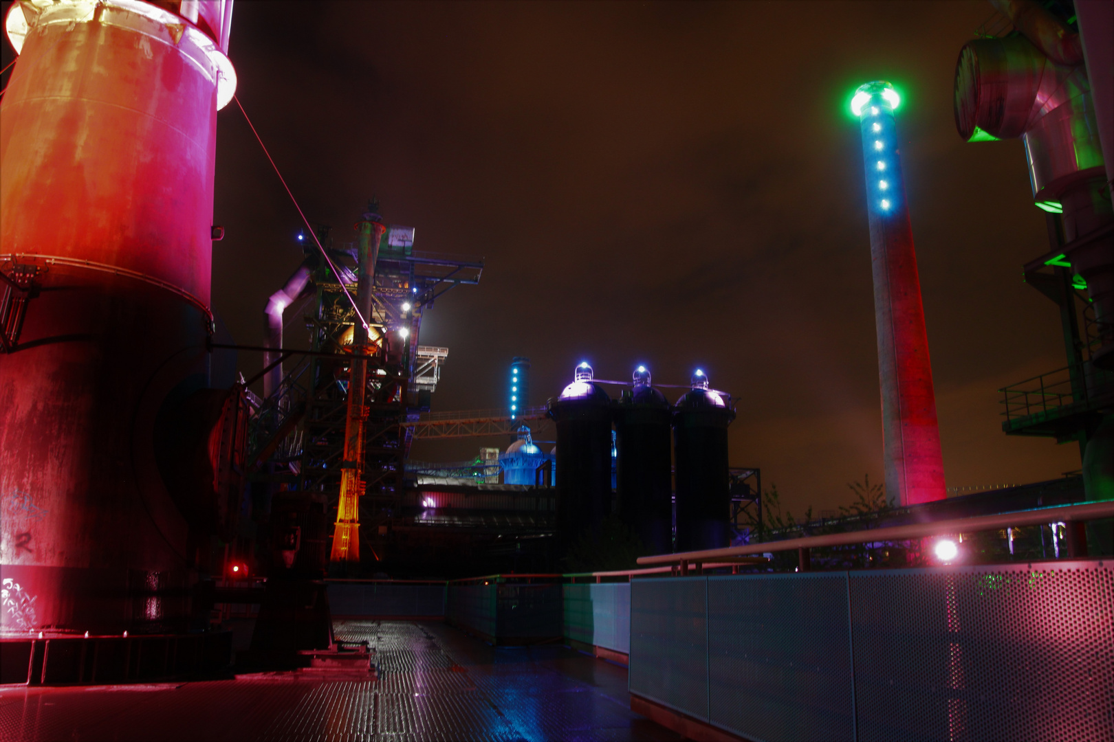 Landschaftspark Duisburg bei Nacht...