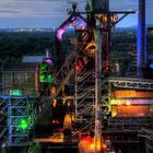 Landschaftspark Duisburg bei Nacht