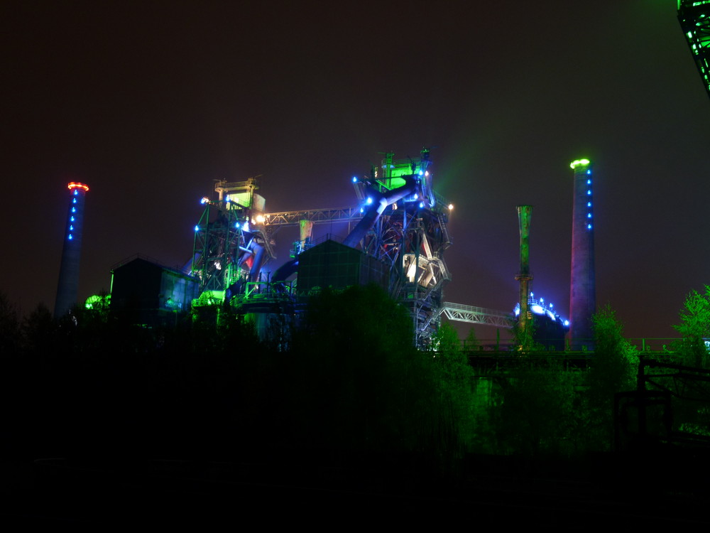 Landschaftspark Duisburg bei Nacht 2