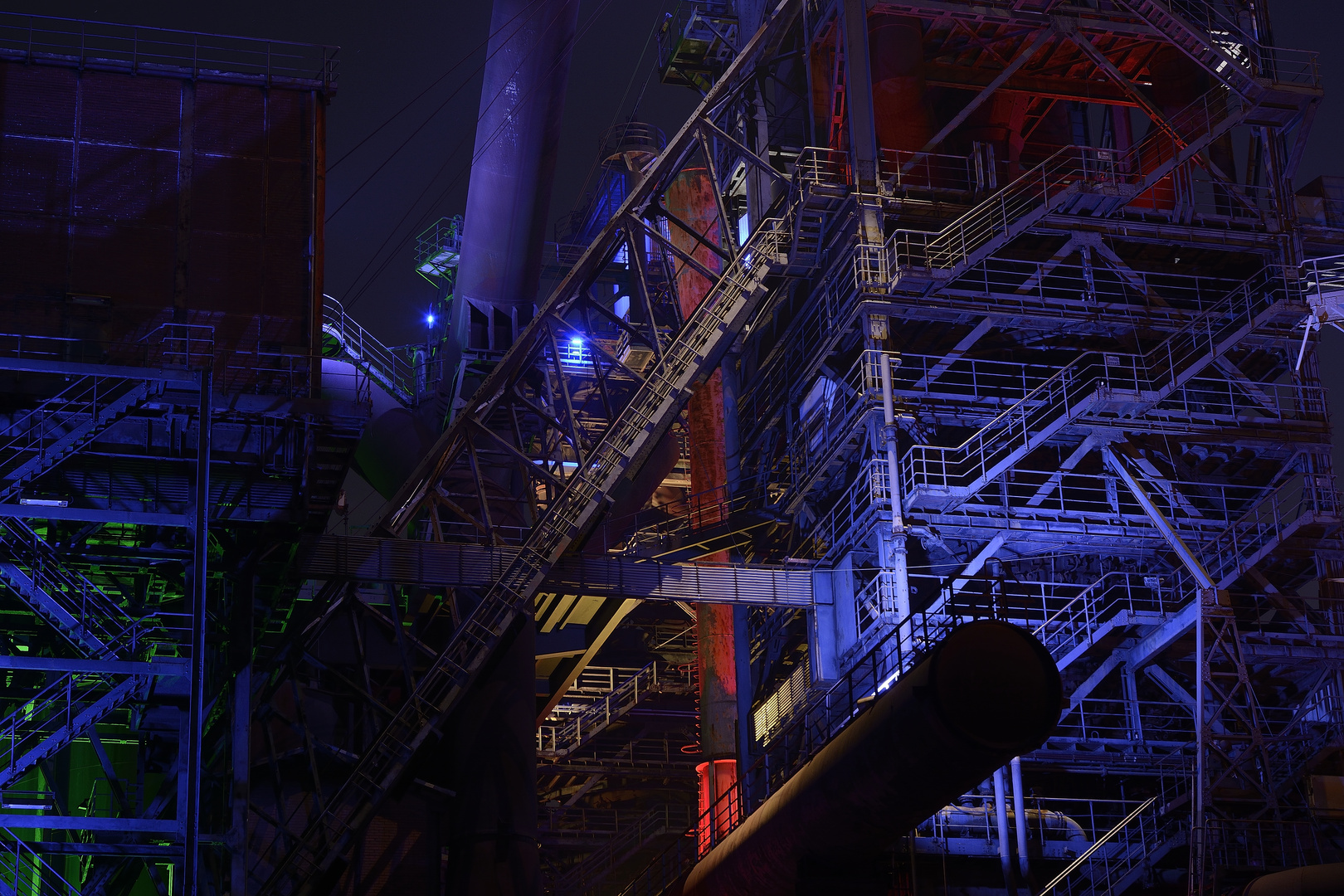 Landschaftspark Duisburg bei Nacht 3