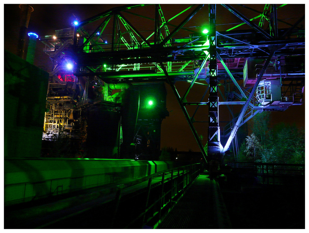 Landschaftspark Duisburg bei Nacht 4