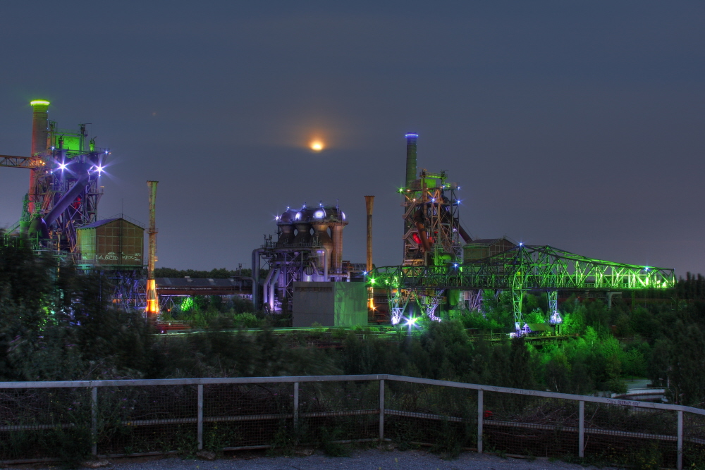 Landschaftspark Duisburg bei Nacht HDRI