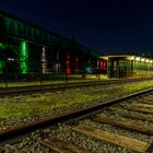 Landschaftspark Duisburg - Beleuchtung zum 75. Jahrestag Gründung NRW