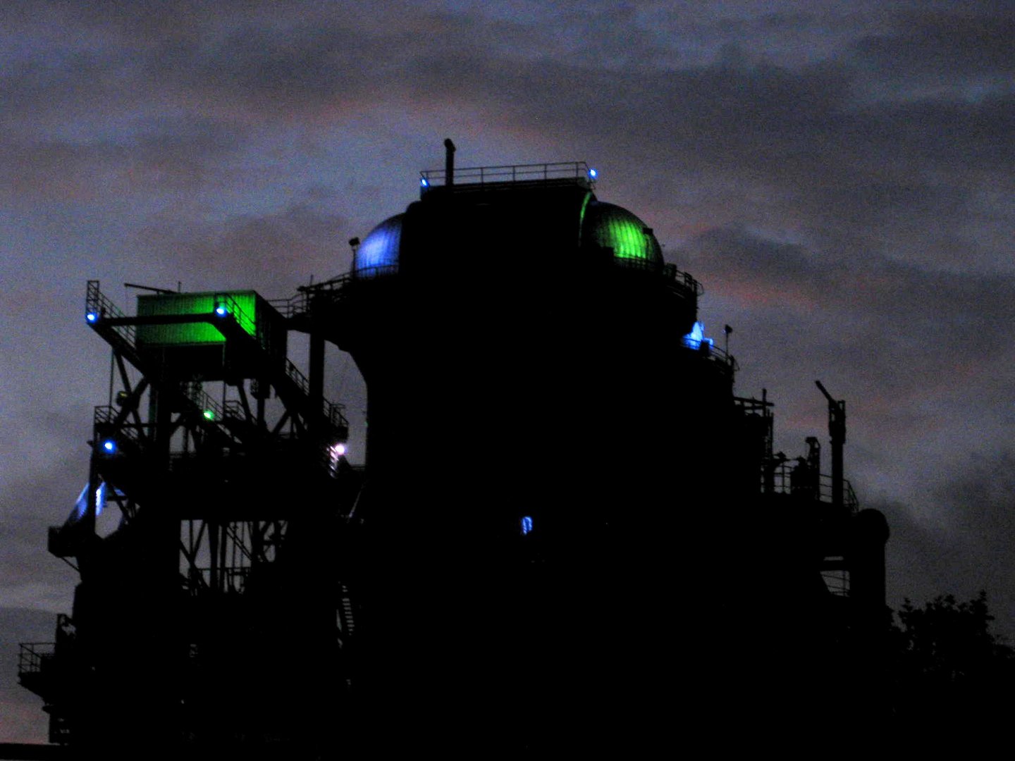 Landschaftspark Duisburg by night