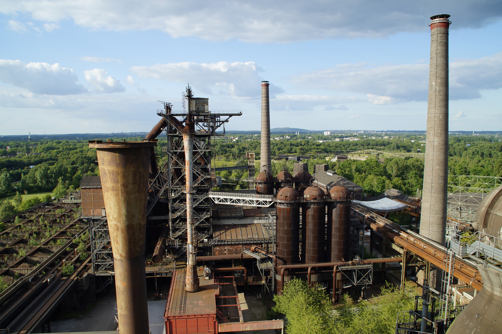 Landschaftspark Duisburg nNord im Laufe der Zeit